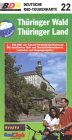 Deutsche Radtourenkarte, Bl. 22, Th&uuml;ringer Wald, Th&uuml;ringer Land