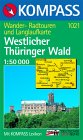 Kompass Wanderkarte Nr. 1021 "Westlicher Th&uuml;ringer Wald"