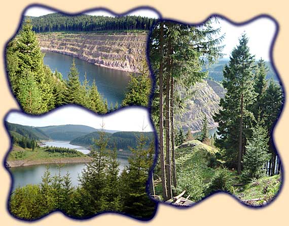 Aussichtspunkte an der Schmalwassertalsperre