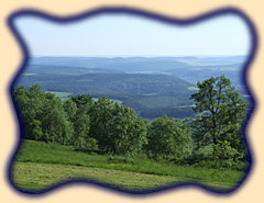 Blick vom Dolmar in Richtung Rh&ouml;n